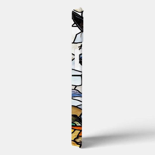 Black Horse Glas in lood Case-Mate iPhone Case (Achterkant / Rechts)