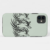 Black Horse Head Green Case-Mate iPhone Case (Achterkant (horizontaal))