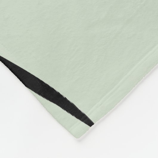 Black Horse Head Green Fleece Deken (Hoek)