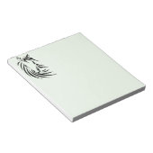 Black Horse Head Notitieblok (Schuin)