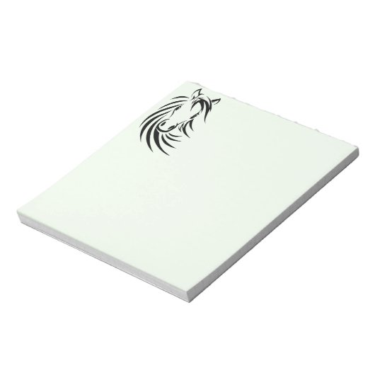 Black Horse Head Notitieblok (Linkerzijde)