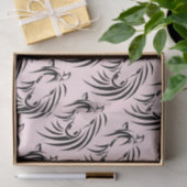 Black Horse Head op Roze Tissuepapier (Geschenk)