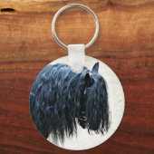 Black Horse Head Sleutelhanger (Voorkant)