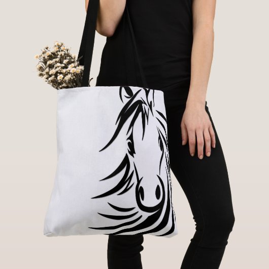 Black Horse Head Tote Bag (Dichtbij)