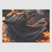 Black Horse on Fire v1 versnijden Tissuepapier (Voorkant)