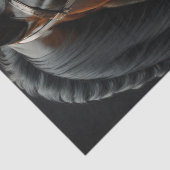 Black Horse on Fire v2 versnijden Tissuepapier (Detail)