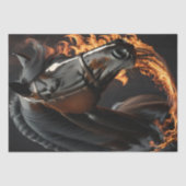 Black Horse on Fire v2 versnijden Tissuepapier (Voorkant)