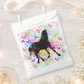 Black Horse Paint Splatter Bedankzakje (Geknipt)