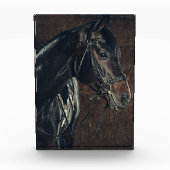 Black Horse Photo Block Fotoblokken (Voorkant)