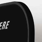 Black Horse Pickleball Paddle Personalized Text (Links Detail)