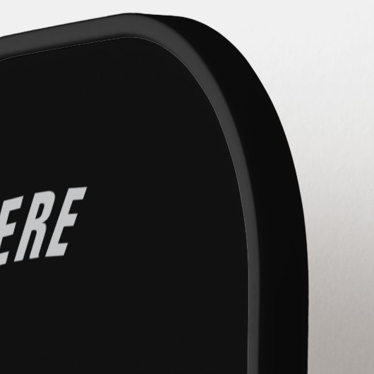 Black Horse Pickleball Paddle Personalized Text (Links Detail)