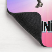 Black Horse Rainbow Pastel Whimsical Equestrian Muismat (Hoek)