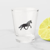 Black Horse Shot Glas (Voorkant)