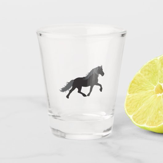 Black Horse Shot Glas (Voorkant)