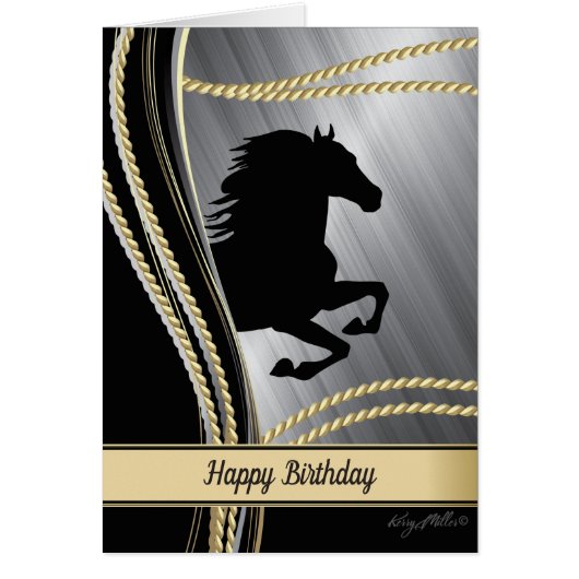 Black Horse Silhouette (Voorkant)