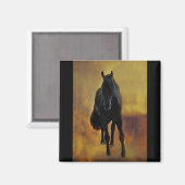 Black Horse Silhouette Magneet (Voorkant / Achterkant)