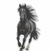 Black horse sticker (Voorkant)