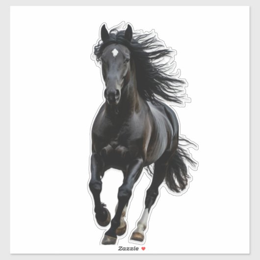 Black horse sticker (Vel)