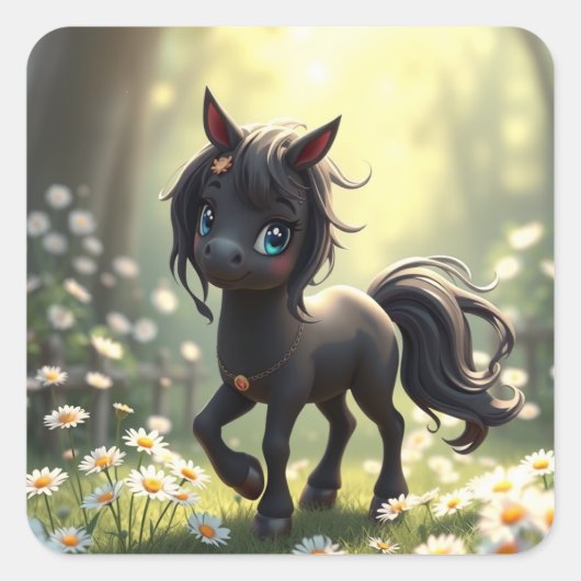 Black Horse Stickers (Voorkant)