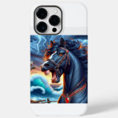 Black Horse Storm Case-Mate iPhone Case (Achterkant)