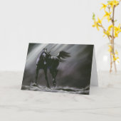 Black Horse Wijsheid Kaart (Gele Bloem)