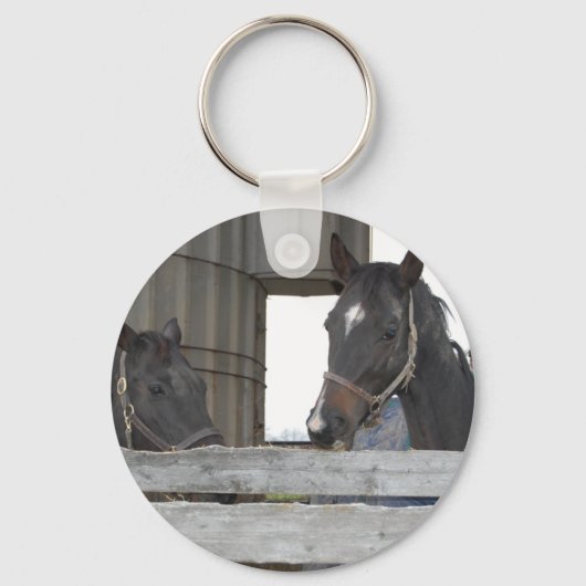 Black Horses/Ranch Sleutelhanger (Voorkant)