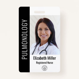 Black Hospital Medical Employee Photo ID Badge