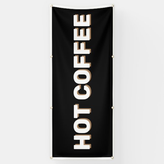 BLACK HOT COFFEE Banner (Verticaal)