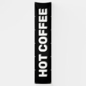 Black HOT COFFEE Banner (Verticaal)