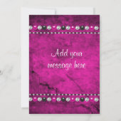 Black Hot Pink bedankkaart (Achterkant)