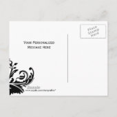 Black & Hot Pink Contemporary Custom Save the Date Aankondigingskaart (Achterkant)