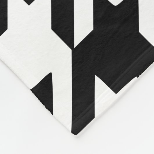 Black Houndstooth Blanket Fleece Deken (Hoek)