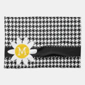 Black Houndstooth; Daisy Theedoek (Horizontaal)