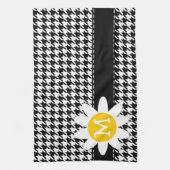 Black Houndstooth; Daisy Theedoek (Verticaal)
