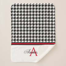 Black Houndstooth gepersonaliseerd