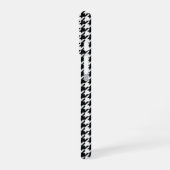 Black Houndstooth iPhone 16 Hoesje (Linkerkant)