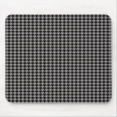 Black Houndstooth op Grey Muismat (Voorkant)