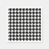 Black Houndstooth Papieren servetten (Voorkant)