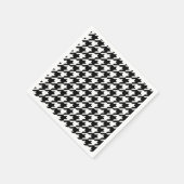 Black Houndstooth Papieren servetten (Hoek)