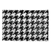 Black Houndstooth Pillowcase Kussensloop (Achterkant)