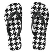 Black Houndstooth-Teenslippers Teenslippers (Voetbed)