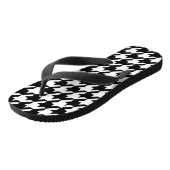 Black Houndstooth-Teenslippers Teenslippers (Schuin)