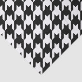 Black Houndstooth Tissue Paper Tissuepapier (Detail)