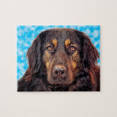Black Hovawart Dog. Legpuzzel (Horizontaal)