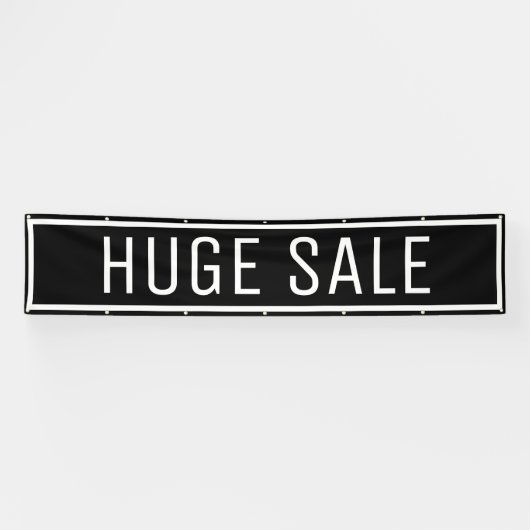Black Huge Sale Sign Banner (Horizontaal)