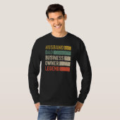 Black Husband Dad Business Owner CEO Entrepreneur T-shirt (Voorkant volledig)