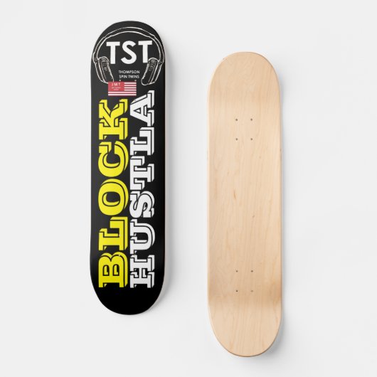 BLACK HUSTLA Skateboard (Voorkant)
