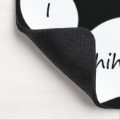 Black I Love My Chihuahua Muismat (Hoek)