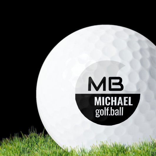 Black I White Logo Golf Ball Golfballen