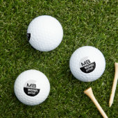 Black I White Logo Golf Ball Golfballen (Insitu Gras)